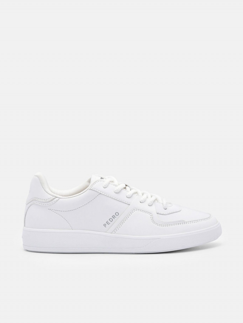 White Women\'s Pedro Icon Fleet Sneakers | NKJHBC-865