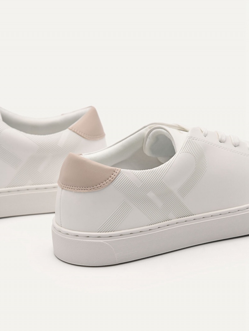 White Women's Pedro Icon Sneakers | VGPQHF-796