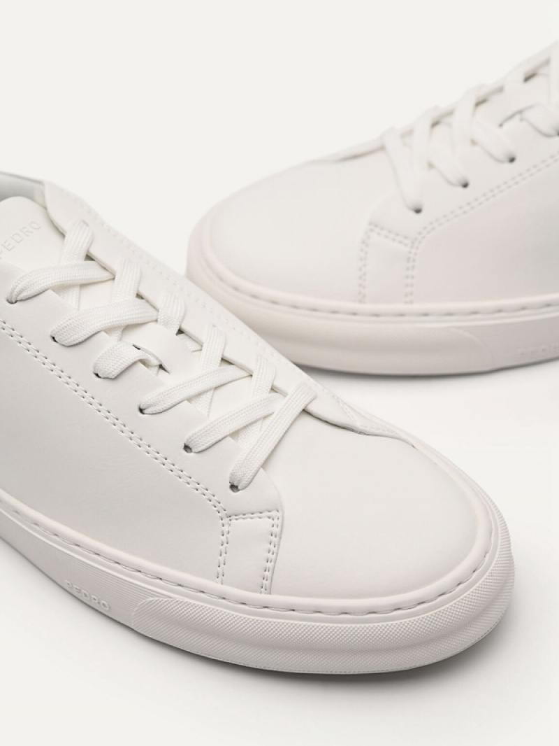 White Women's Pedro Icon Sneakers | VGPQHF-796