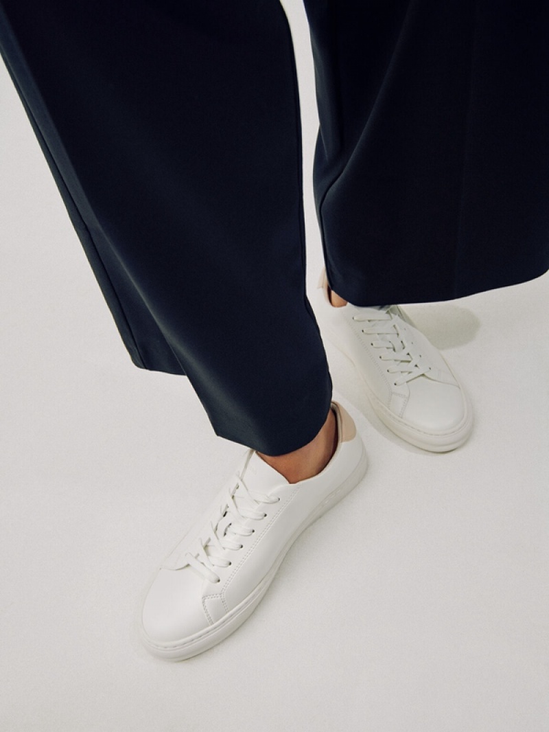 White Women's Pedro Icon Sneakers | VGPQHF-796