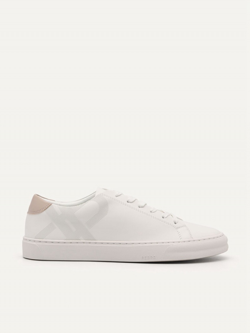 White Women\'s Pedro Icon Sneakers | VGPQHF-796