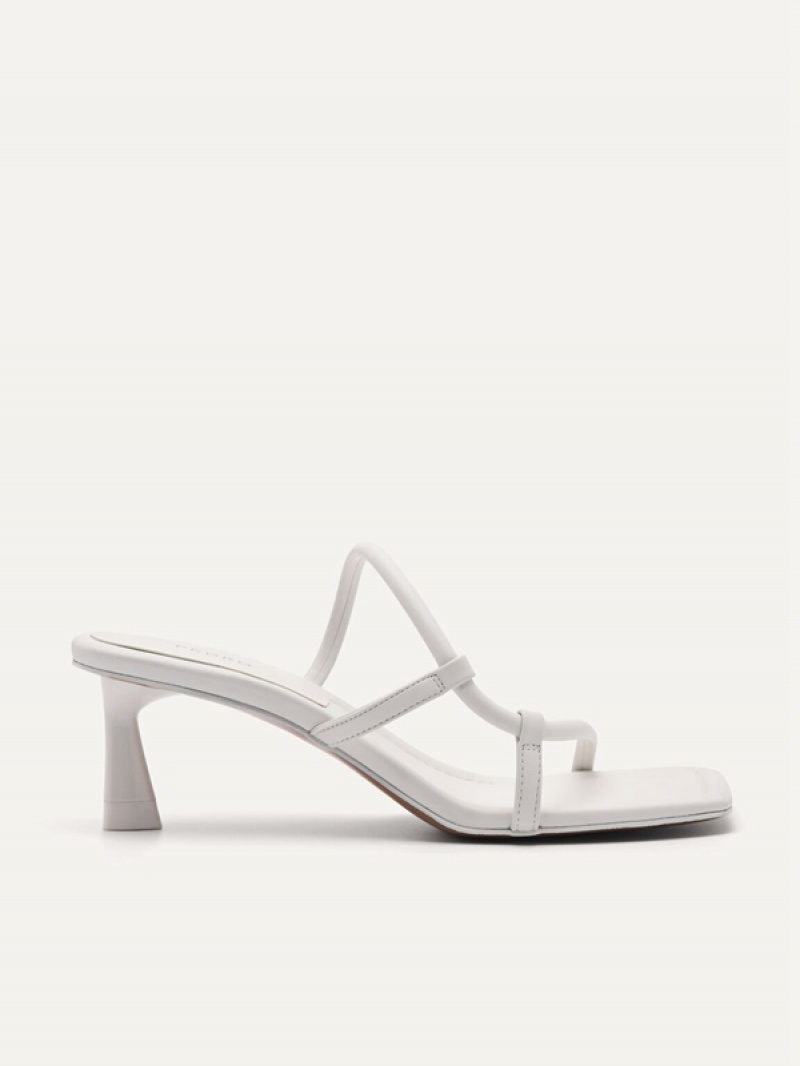 White Women\'s Pedro JM842 Heels Sandals | TMKIYP-256