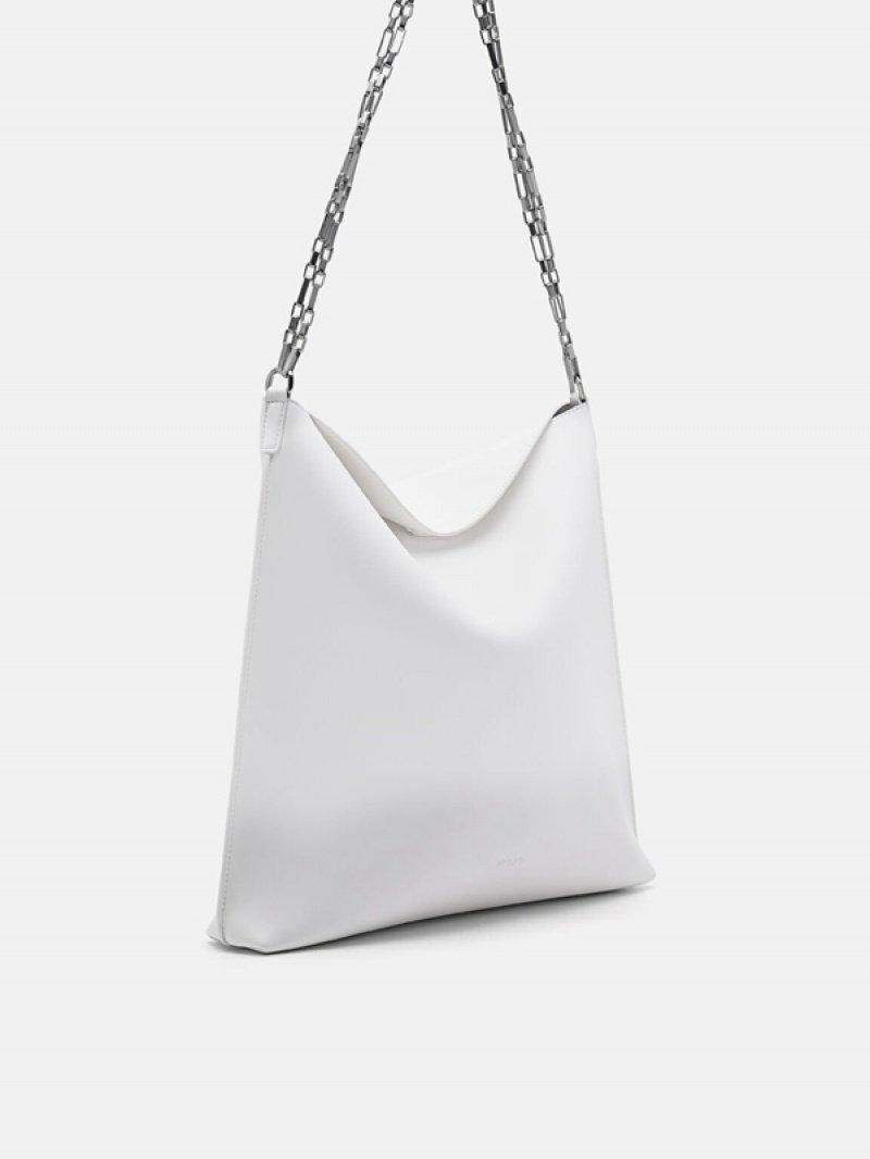 White Women's Pedro Maggie Shoulder Bags | CHDXRB-716