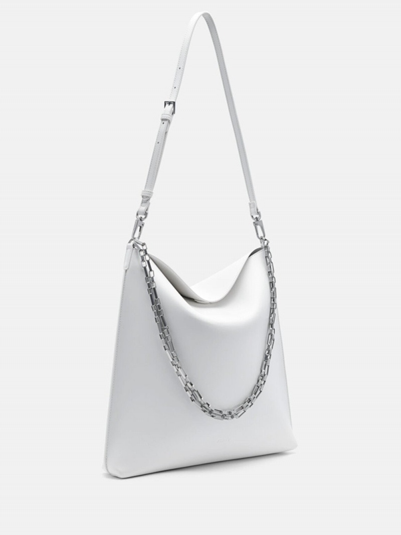 White Women's Pedro Maggie Shoulder Bags | CHDXRB-716