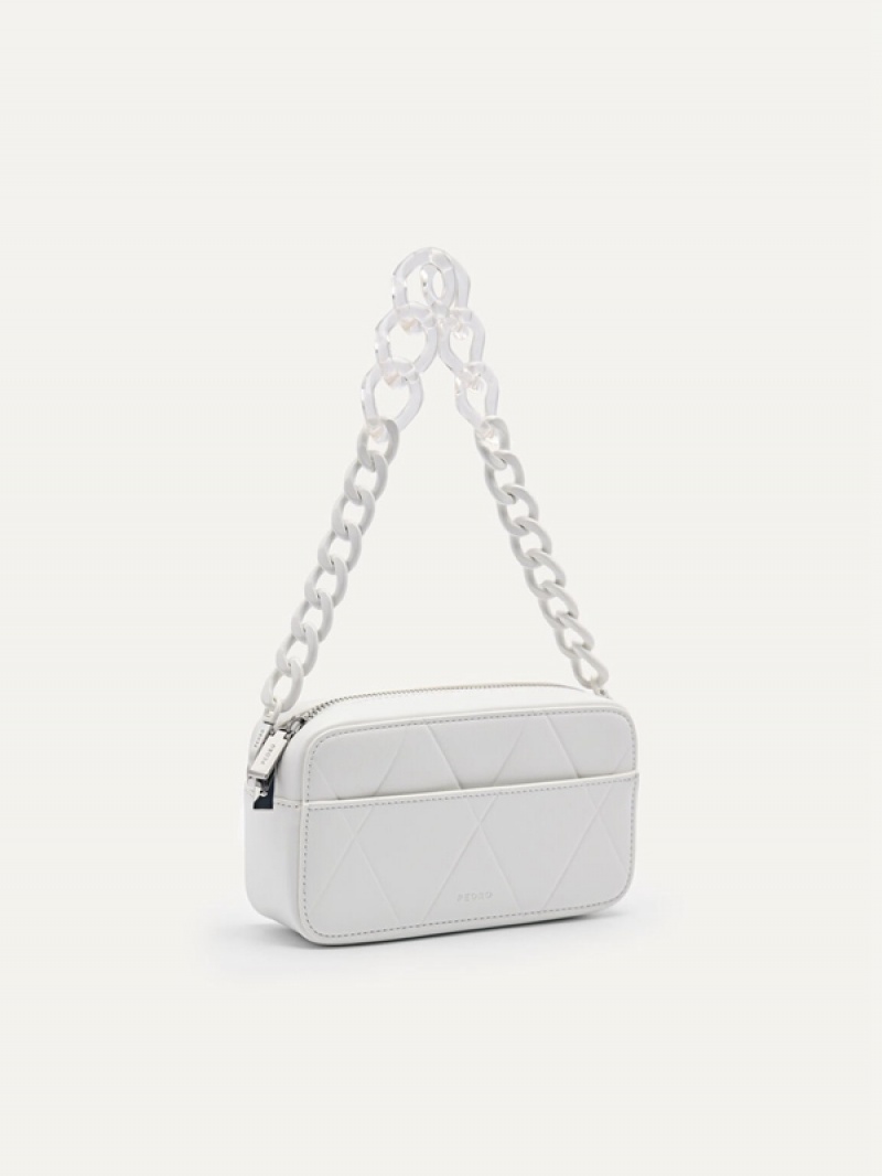 White Women's Pedro Megan Mini Shoulder Bags | IXGPAJ-831