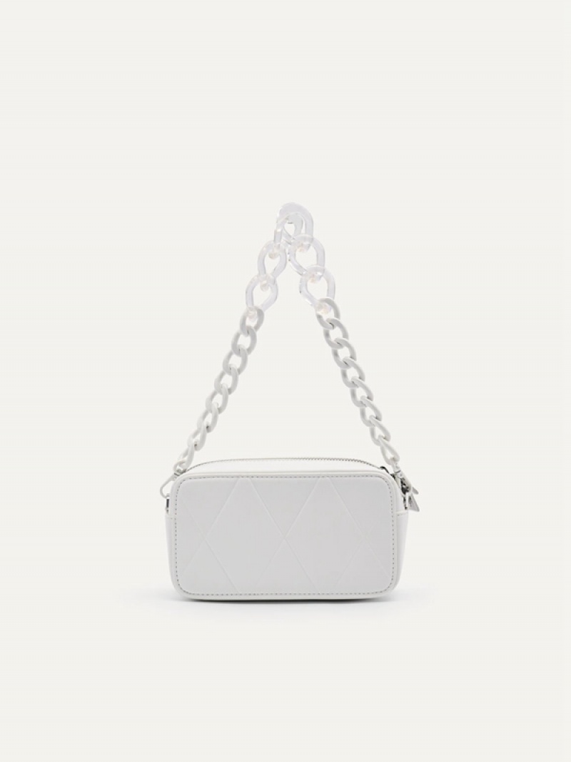 White Women's Pedro Megan Mini Shoulder Bags | IXGPAJ-831