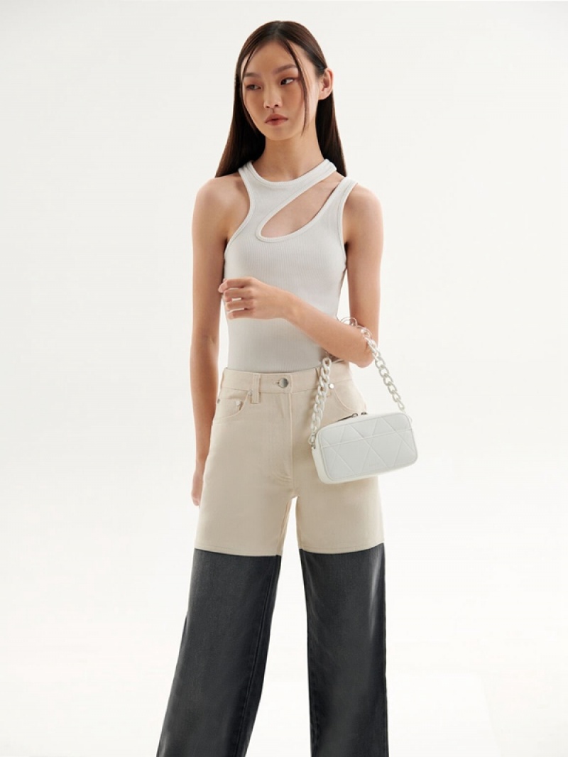 White Women's Pedro Megan Mini Shoulder Bags | IXGPAJ-831