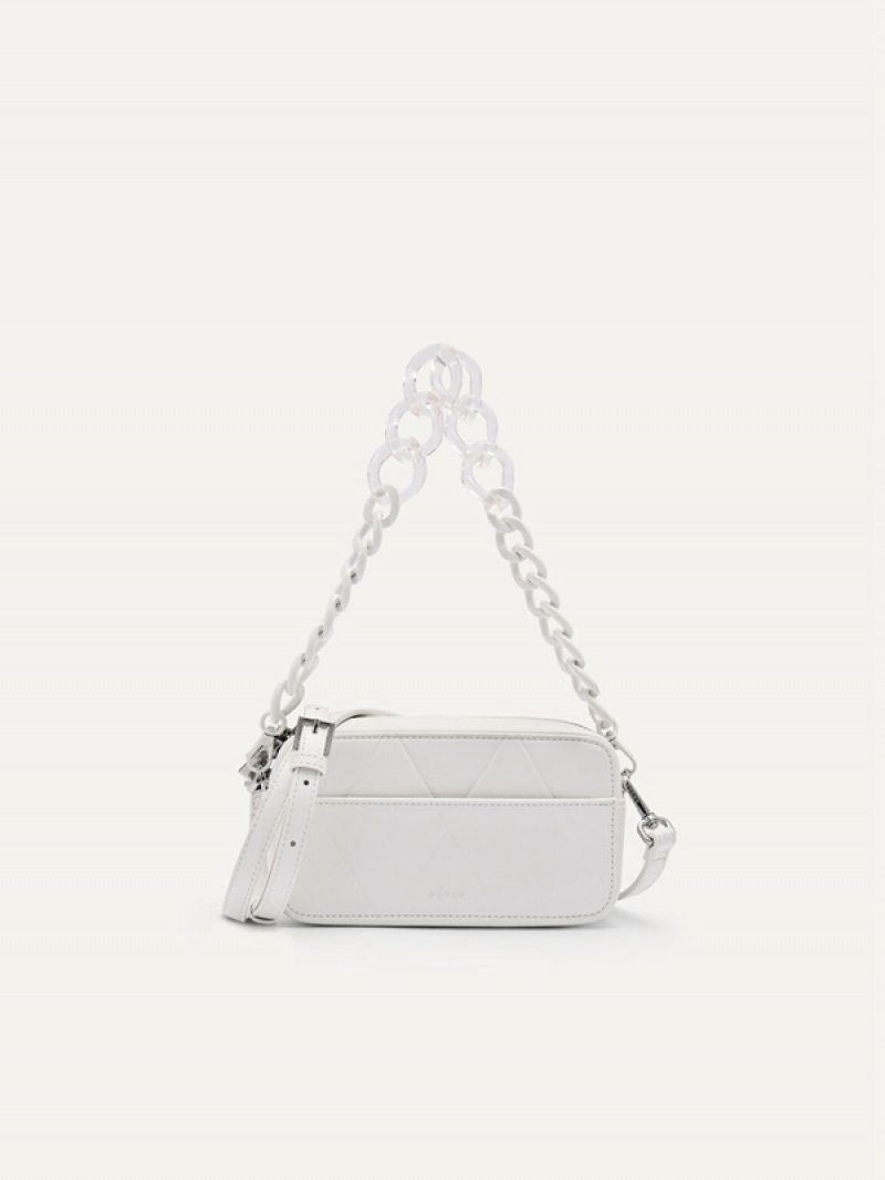 White Women\'s Pedro Megan Mini Shoulder Bags | IXGPAJ-831