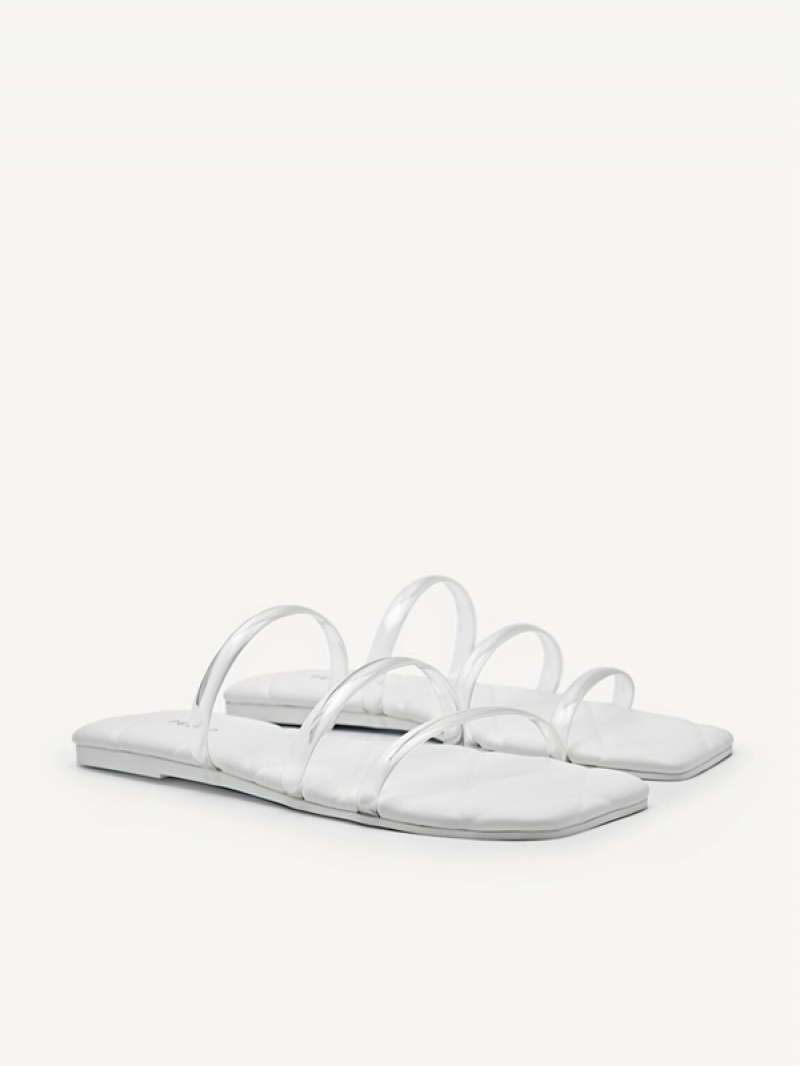 White Women's Pedro Megan Strappy Sandals | DOAUWH-238