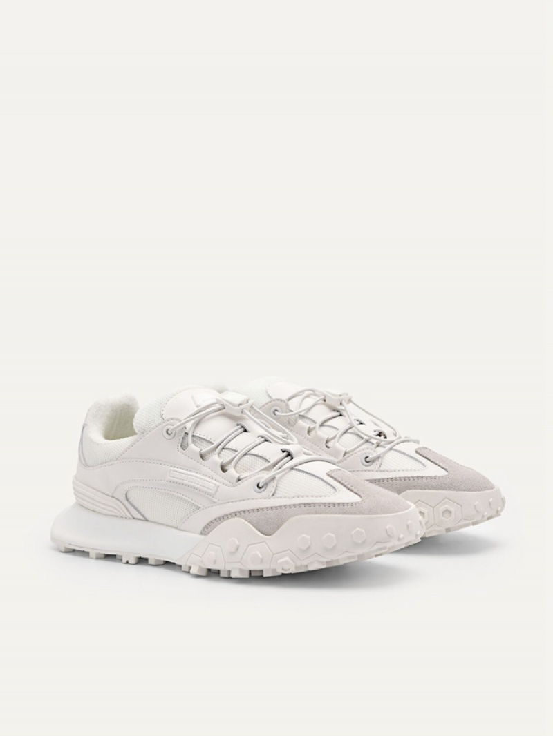 White Women's Pedro Node Sneakers | DUTPYK-976