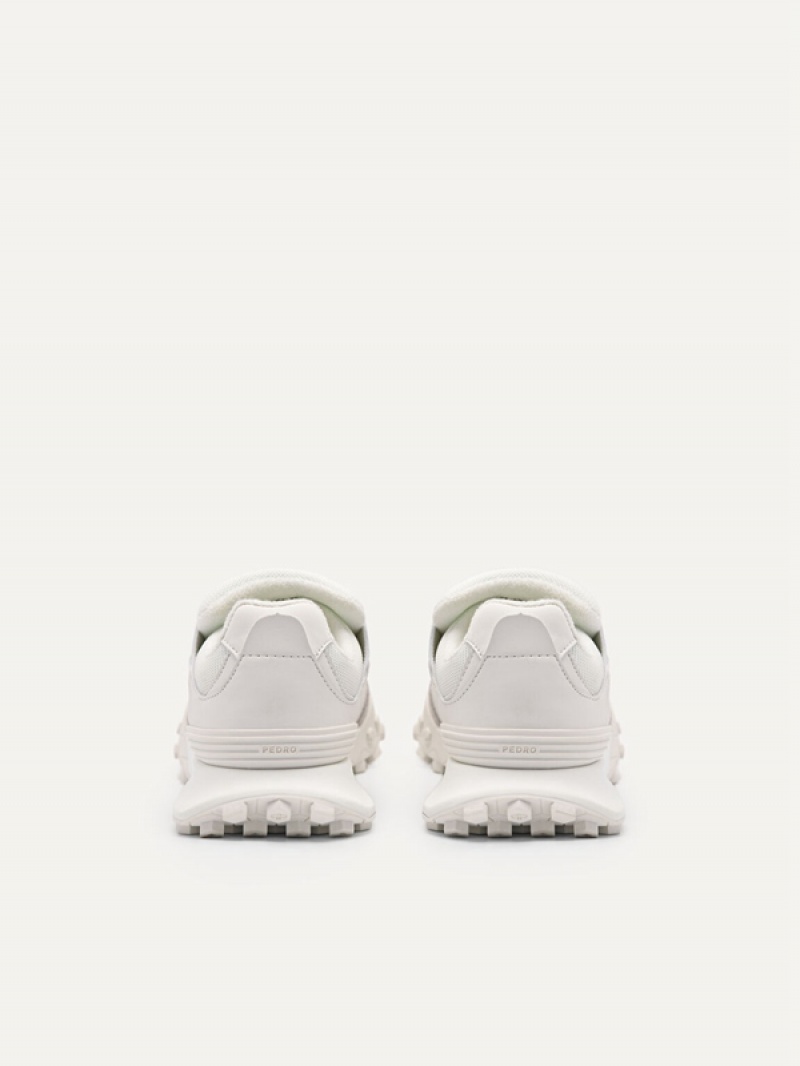 White Women's Pedro Node Sneakers | DUTPYK-976