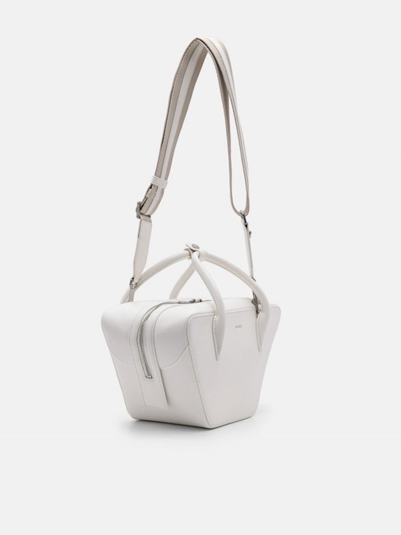 White Women's Pedro Olivia Handbag | VTJKNZ-152