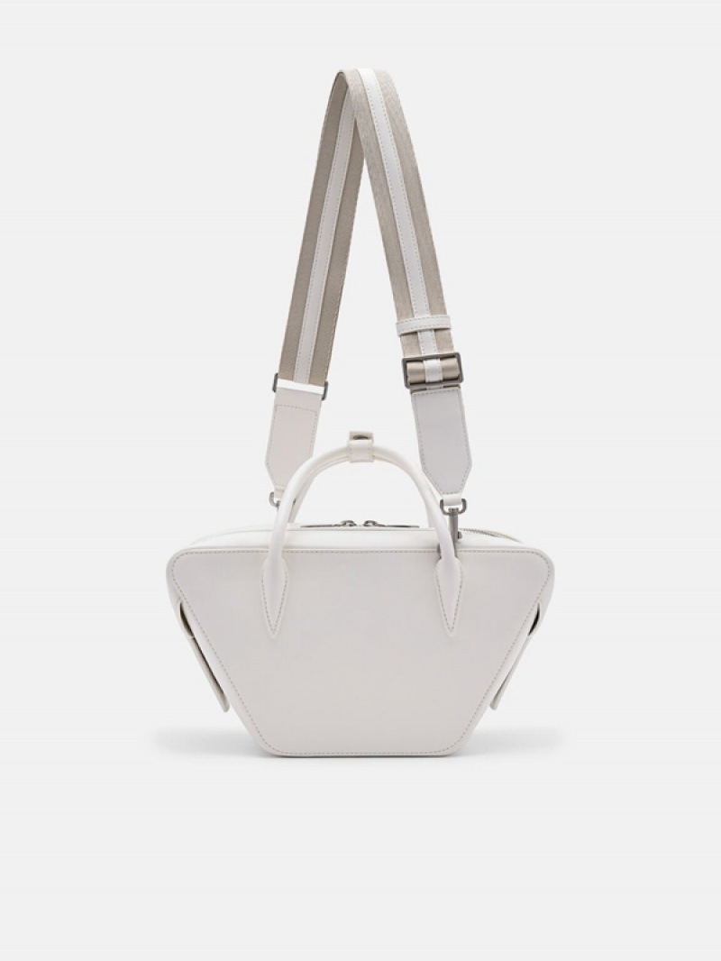 White Women's Pedro Olivia Handbag | VTJKNZ-152