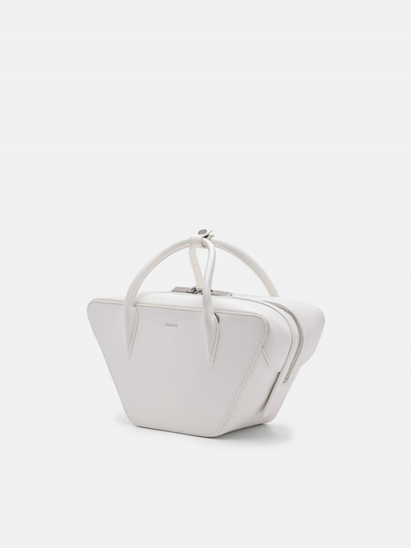 White Women's Pedro Olivia Handbag | VTJKNZ-152