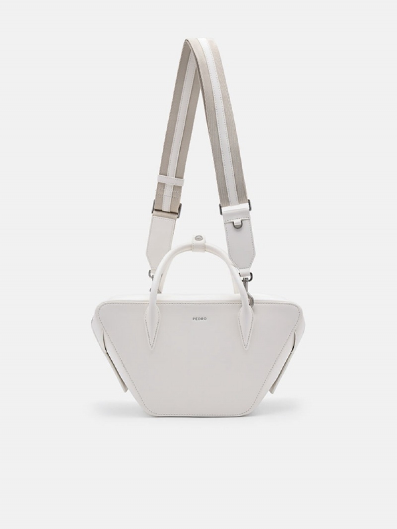 White Women\'s Pedro Olivia Handbag | VTJKNZ-152