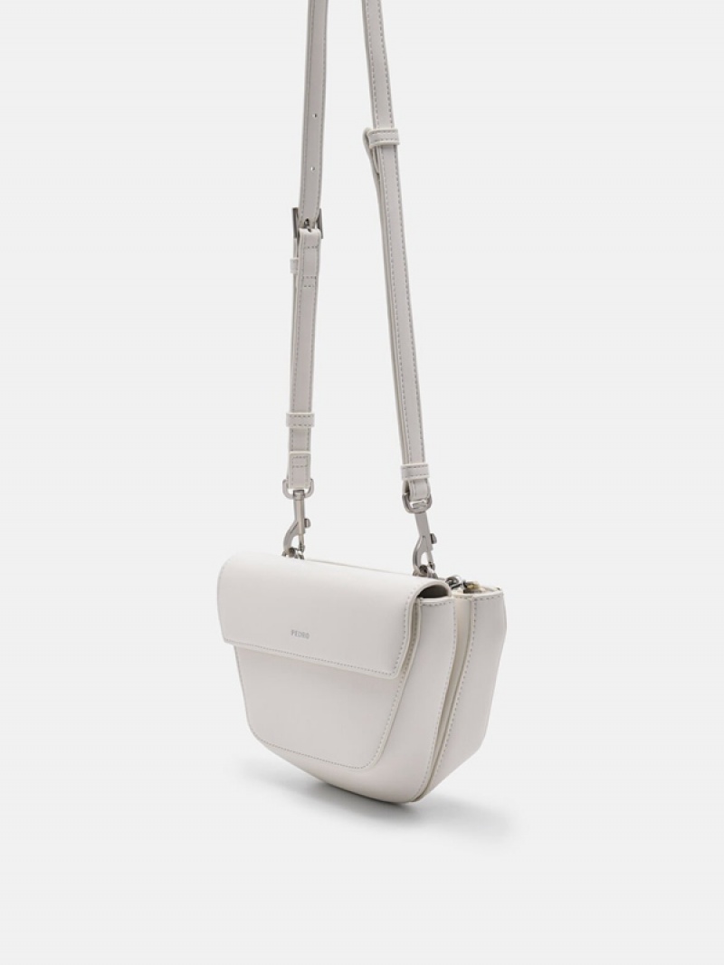 White Women's Pedro Olivia Shoulder Bags | ZKTFVW-217