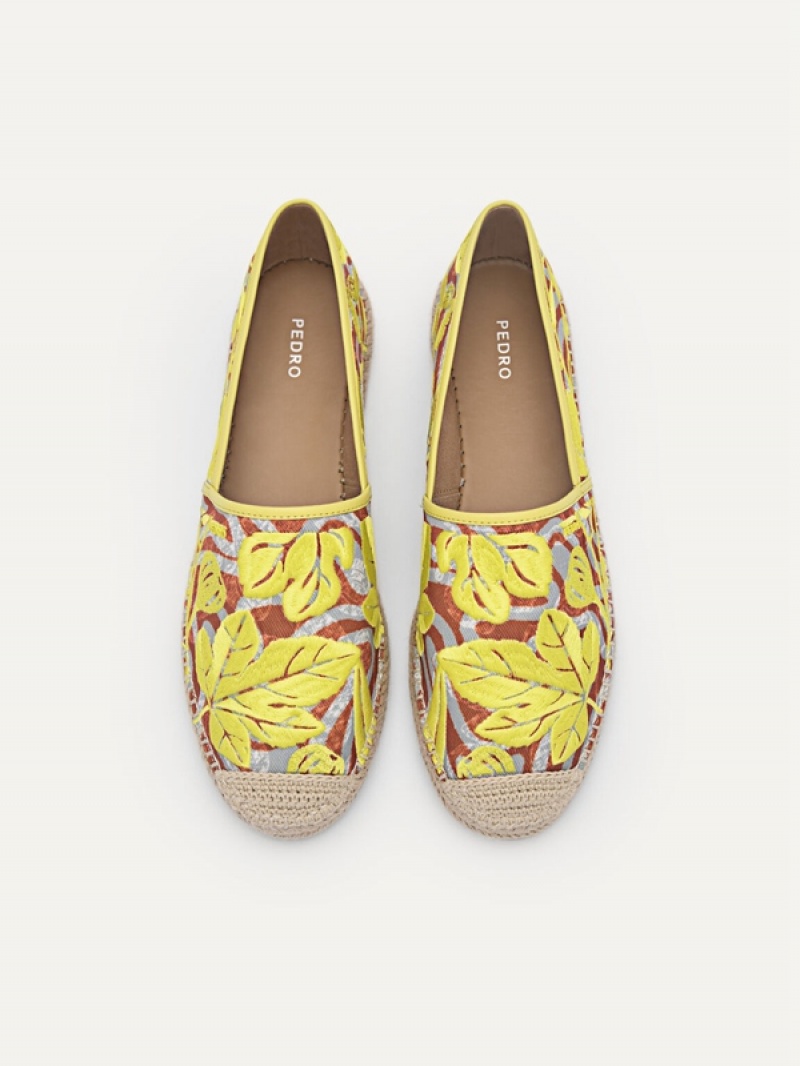 Yellow Women's Pedro Corrin Espadrilles | WXBYUL-328