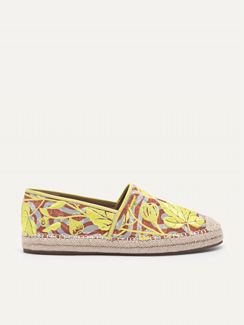 Yellow Women\'s Pedro Corrin Espadrilles | WXBYUL-328