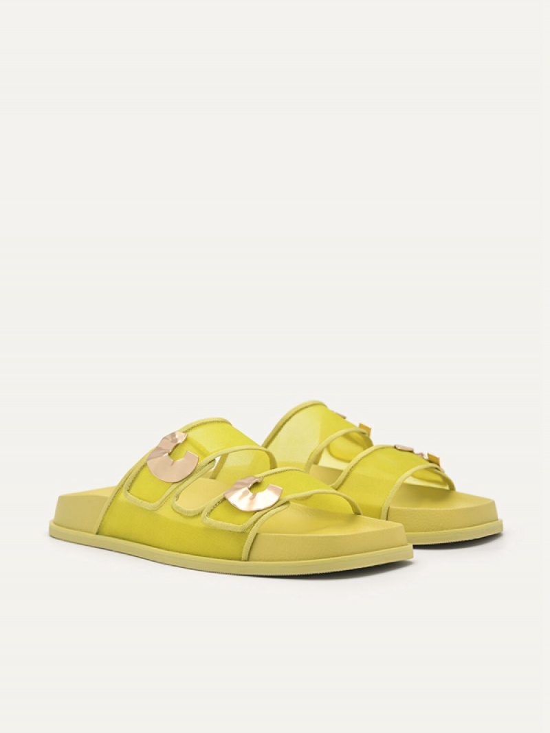 Yellow Women's Pedro Iris Strap Sandals | XKAZGI-709