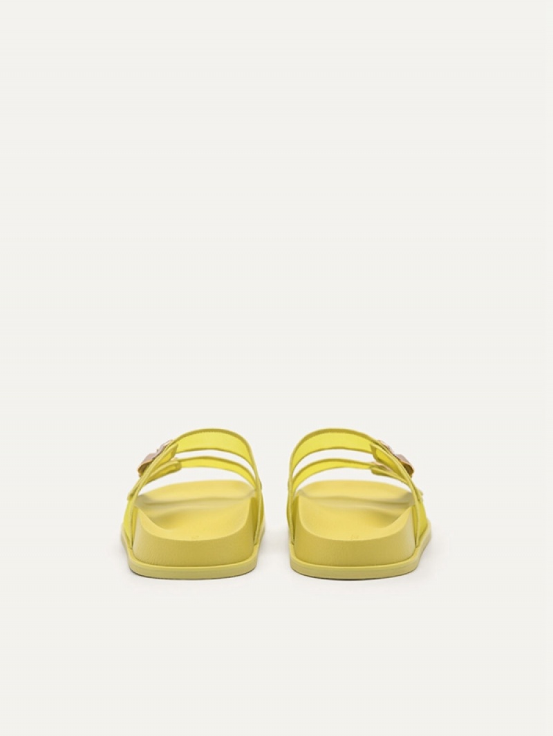 Yellow Women's Pedro Iris Strap Sandals | XKAZGI-709