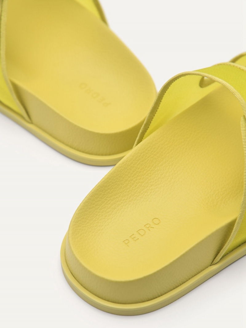 Yellow Women's Pedro Iris Strap Sandals | XKAZGI-709