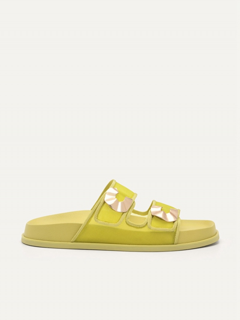 Yellow Women\'s Pedro Iris Strap Sandals | XKAZGI-709